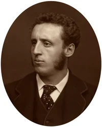 Walter William Ouless, pintor de retratos, 1880.