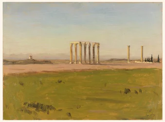 Estudo das ruínas do Templo de Zeus Olímpico