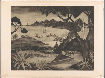 Paisagem montanhosa com baía na Córsega
La Corse (título original)