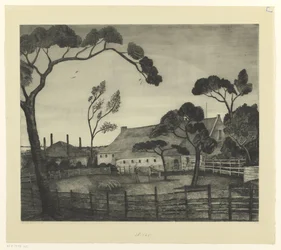 Paisagem holandesa com fazenda e prado Paysage Hollandais (título original)