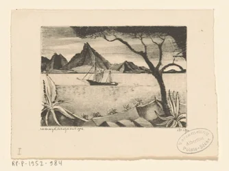 Veleiro em uma baía Le Bateau (título original)