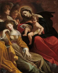 O sonho de Santa Catarina de Alexandria, c.1593