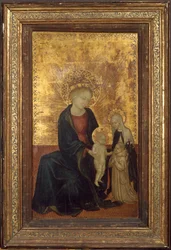 Madonna e criança com Santa Catarina de Siena e um doador cartuxo, ca. 1411-24.