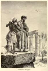 O viajante medieval Muhammad Ibn Battuta, no Egipto, em visita ao Egipto