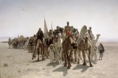 Peregrinos indo para Meca, 1861