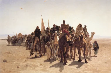 Peregrinos a caminho de Meca
