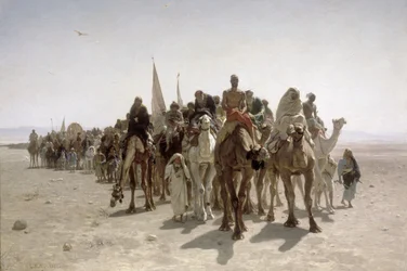 Peregrinos a caminho de Meca