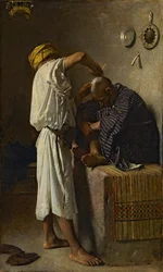 Uma barbearia oriental
