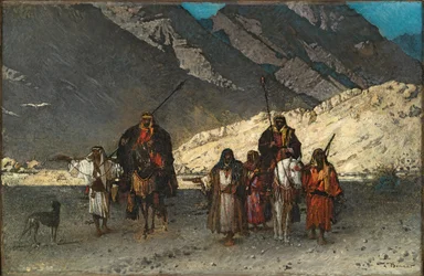 Xeques árabes nas montanhas