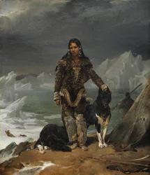 Uma mulher da terra dos esquimós, 1826.
