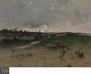Paisagem próxima de Saint-Jean-le-Thomas (Normandia)