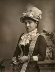 Adelina Patti, diva da ópera italiana, 1882.