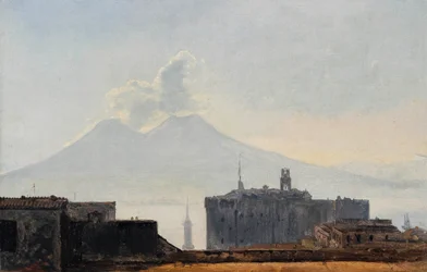 Vista de Nápoles com o Vesúvio
