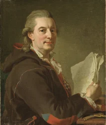 Frederic Henry de Chapman, marin suedois - Retrato de Fredrik Henrik af Chapman (1721-1808), de Pasch, Lorenz, o Jovem (1733-1805). Óleo sobre tela