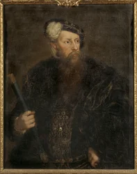 Gustave I Vasa de Suede - Retrato do Rei Gustav I da Suécia (1496-1560), de Pasch, Lorenz, o Jovem (1733-1805). Óleo sobre tela, c.1768. Dimensão: 98,5x78,5 cm. Museu Nacional de Estocolmo
