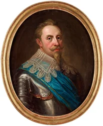 Retrato de Gustave II Adolf da Suécia (conhecido como o Grande ou o leão do Norte