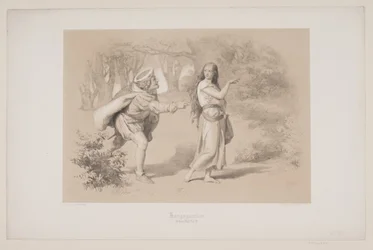 Kongsgården, pag. 69, ilustração para "Flight of the Deer" de Christian Winther