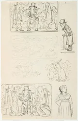 Sete rascunhos, i.a. para H. C. Hurtiglöperne de Andersen, The Snail and the Rose Hedge e Anne Lisbeth