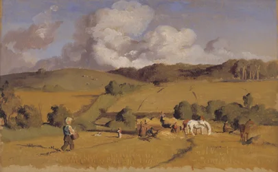 Paisagem perto de Holmstrup, Zelândia