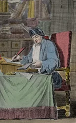 Retrato de Hercules Savinien Cyrano dit Cyrano de Bergerac, escritor francês
