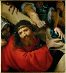 Cristo carregando a cruz ...