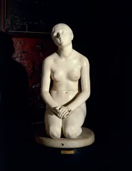 Confiança em Deus, por Lorenzo Bartolini (1777-1850), estátua em mármore