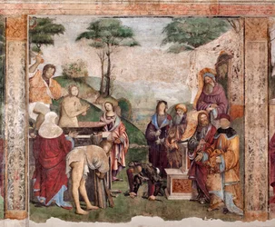 A vida de Santa Cecília: Martírio do Santo (fresco