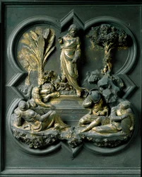 A Ressurreição de Cristo, décimo nono painel das Portas Norte do Baptistério de San Giovanni