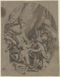 Maria com o Menino Jesus, o jovem João Batista e Isabel