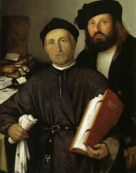 O Médico Giovanni Agostino della Torre e seu Filho, Niccolò, c.1515 (óleo sobre tela)