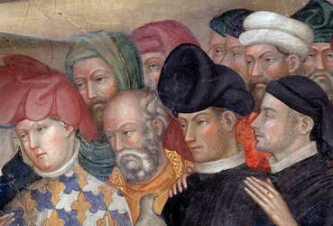 São João Batista batizando Jesus, detalhe (Fresco