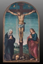 Crucificação, c.1500-24 (óleo sobre painel)