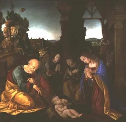 Madonna adorando a Criança Cristo