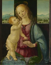 Madonna e criança com uma romã, 14751480.