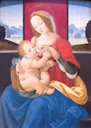Madonna com Criança (óleo sobre madeira)