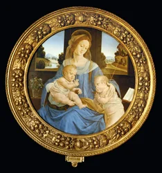 Tondo com Nossa Senhora, Menino Jesus e João Batista