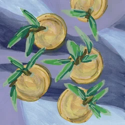 Clementinas Amarelo Pastel
