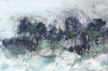Abstrato de floresta enevoada
