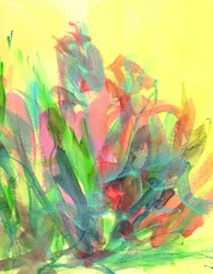 Jardim abstrato vibrante
