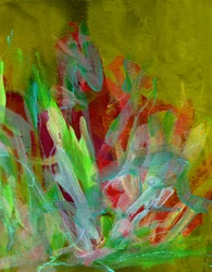 Crescimento abstrato vibrante