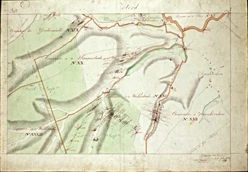 Atlas das concessões do campo de carvão de Saar pela Sra. Beaunier & Calmelet, engenheiros do corpo mineiro.