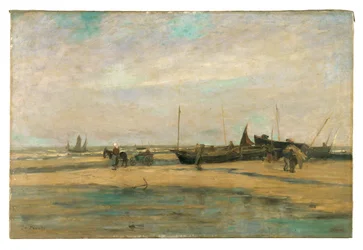 Paisagem marítima em De Panne