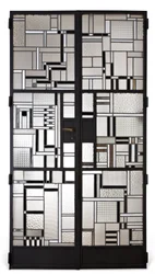 Conjunto de portas, c.1928 (vidro e ferro patinado)