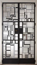 Conjunto de portas, c.1928 (vidro e ferro patinado)