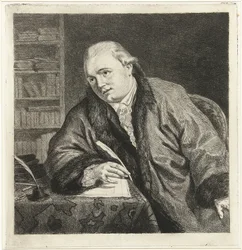 Retrato do compositor e gravador Johan Antoni Kauclitz Colizzi 1742-1808, década de 1780