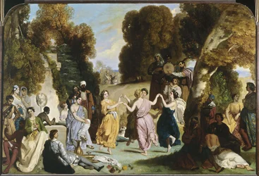 Dança das Musas, entre 1846 e 1851 (óleo sobre tela)