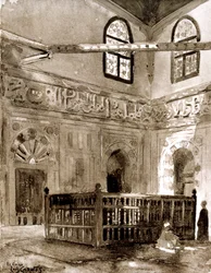 Túmulo em uma mesquita, Cairo, Egito, 1928