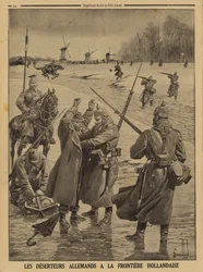 Desertores do Exército alemão detidos na fronteira holandesa, Primeira Guerra Mundial