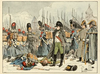 Ilustração retirada do livro "Os heróis do século", recitação anedótica de Dick de Lonlay e ilustrada por Louis Bombled (1862-1927)