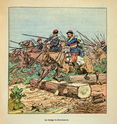 A Arma do Loire por Eugene Sergent, dit Grenest, ilustrada por Louis Bombled (1862-1927) (Guerra Franco-Alemã; campanha de 1870 -1871): Batalha de Ladon, em 22 de novembro